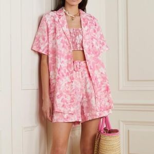 NWT Charlita Shirt Dress Roos Tie Dye Pink